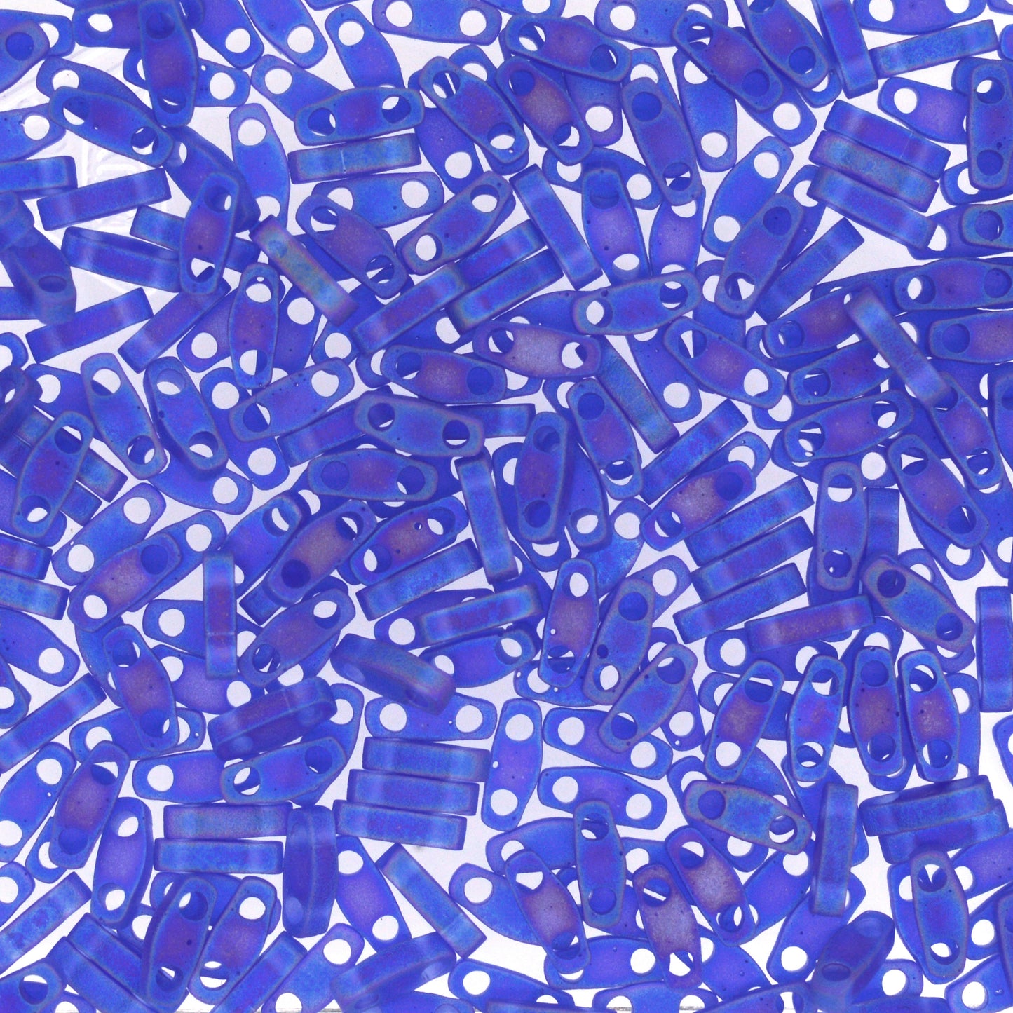 MIYUKI Quarter Tila Bead - QTL 151FR - Matte Transparent Cobalt AB - 10 gms