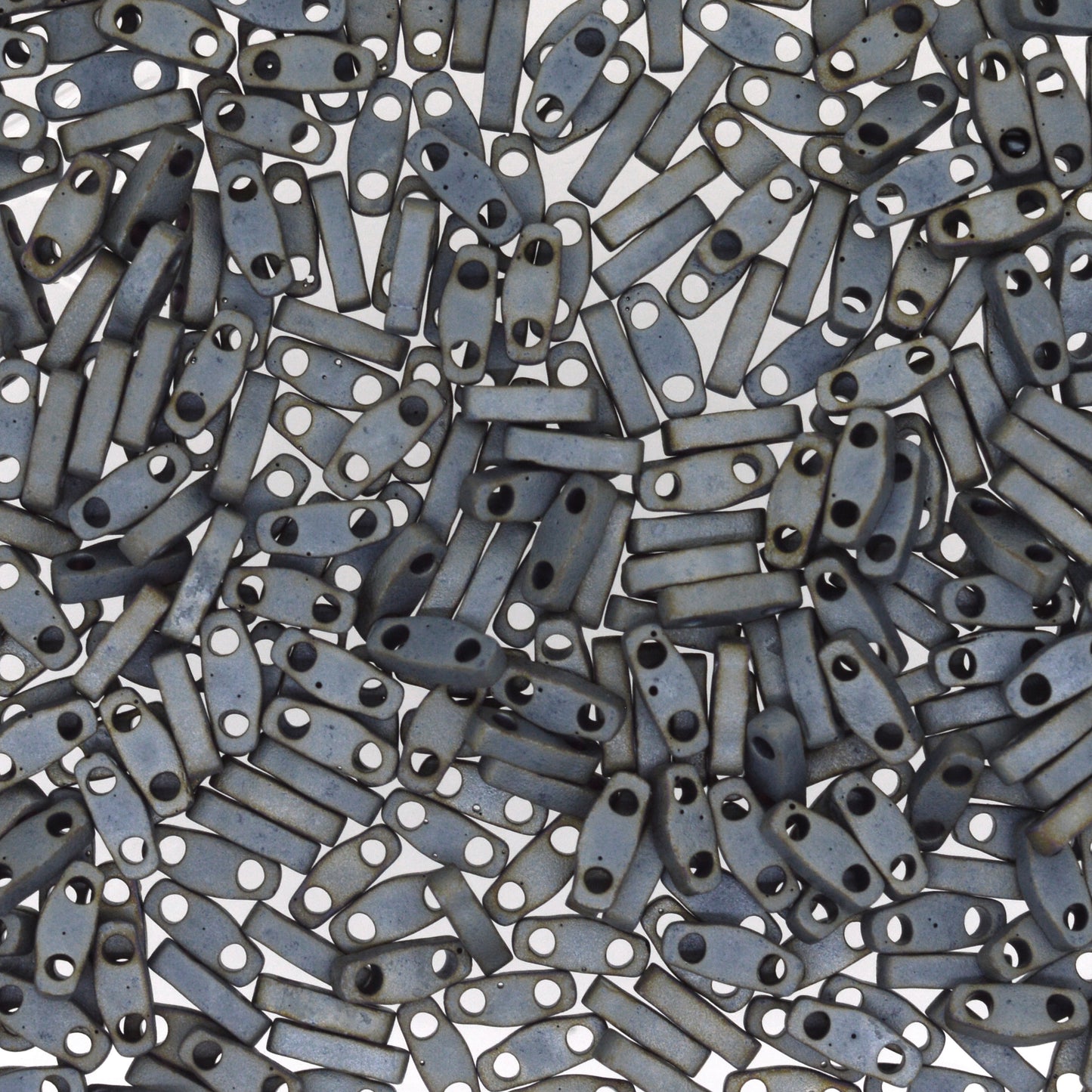 MIYUKI Quarter Tila Bead - QTL 2002 - Matte Metallic Silver Grey - 10 gms