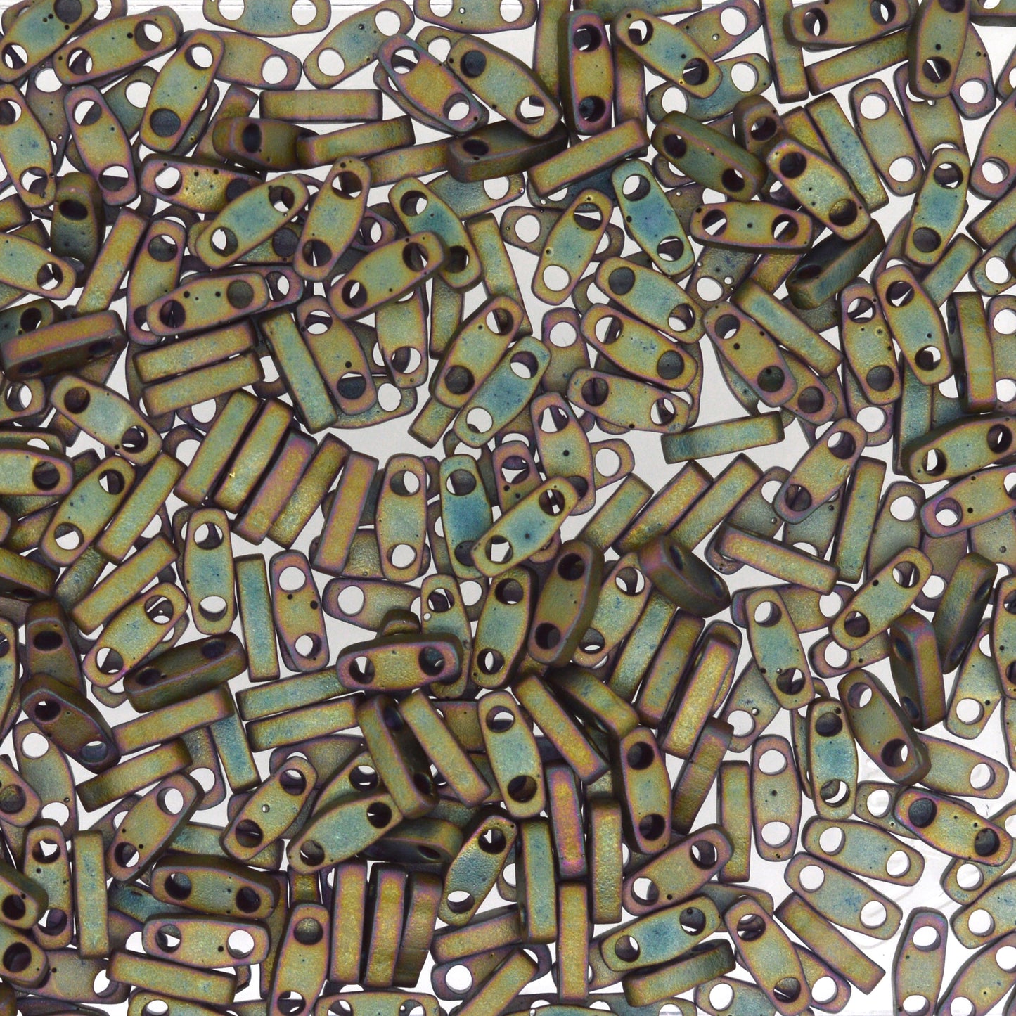 MIYUKI Quarter Tila Bead - QTL 2035 - Metallic Khaki Iris - 10 gms