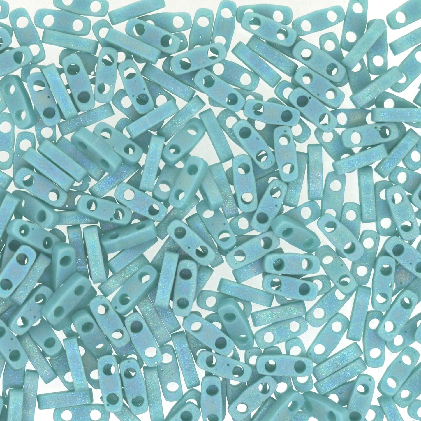 MIYUKI Quarter Tila Bead - QTL 412FR - Opaque Turquoise AB - 10 gms