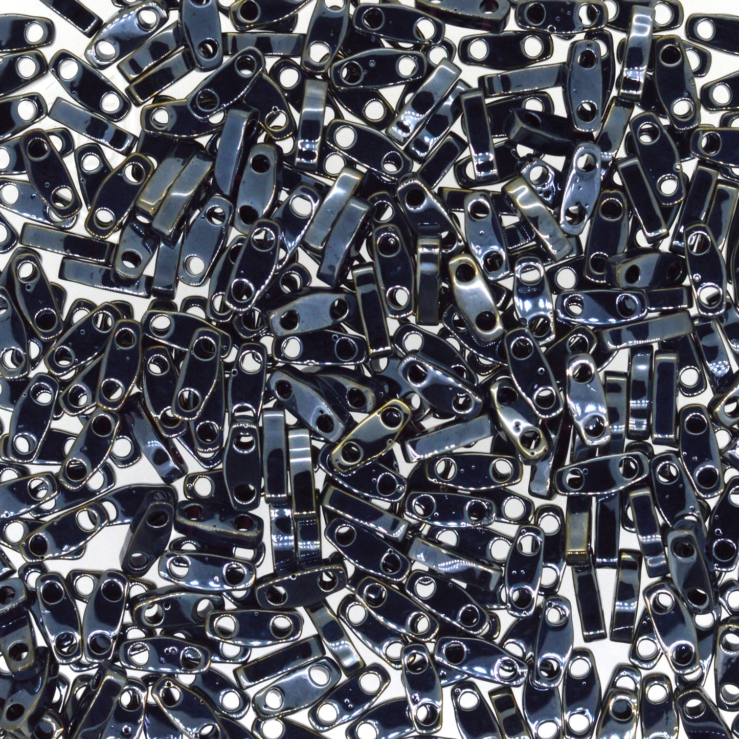 MIYUKI Quarter Tila Bead - QTL 464 - Metallic Light Gunmetal - 10 gms