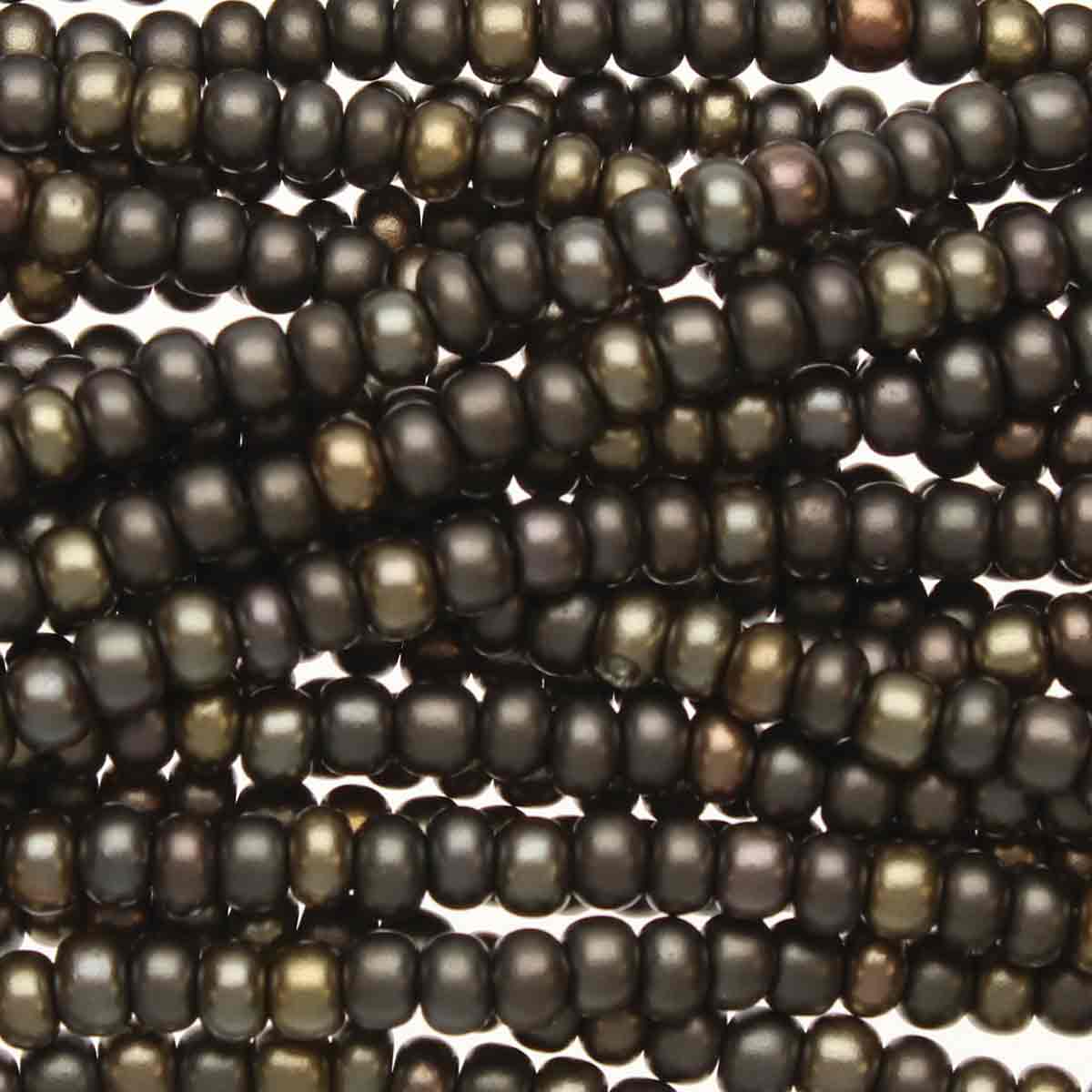 Preciosa #11 Seed Bead Hanks - Grey Rainbow - 18 grams