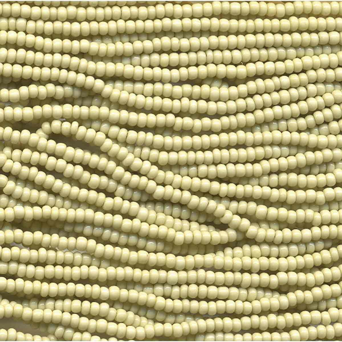 Preciosa #11 Seed Bead Hanks - Light Olive Solgel - 18 grams