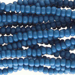 Preciosa #11 Seed Bead Hanks - Opaque Denim - 18 grams