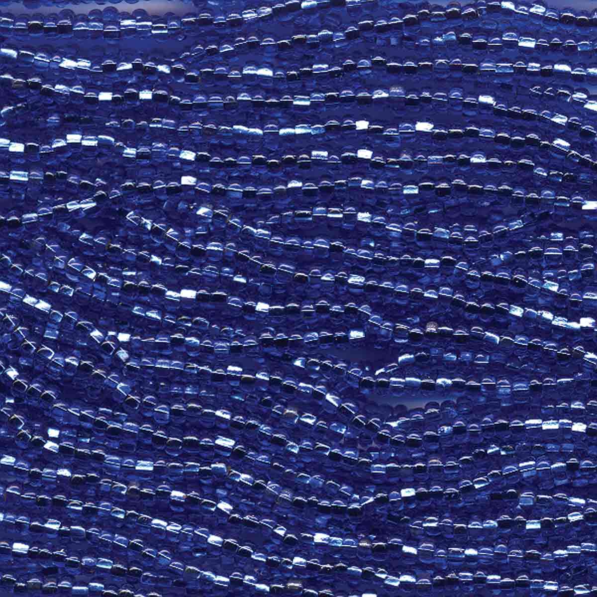 Preciosa #11 Seed Bead Hanks - Sapphire Silver Lined - 18 grams