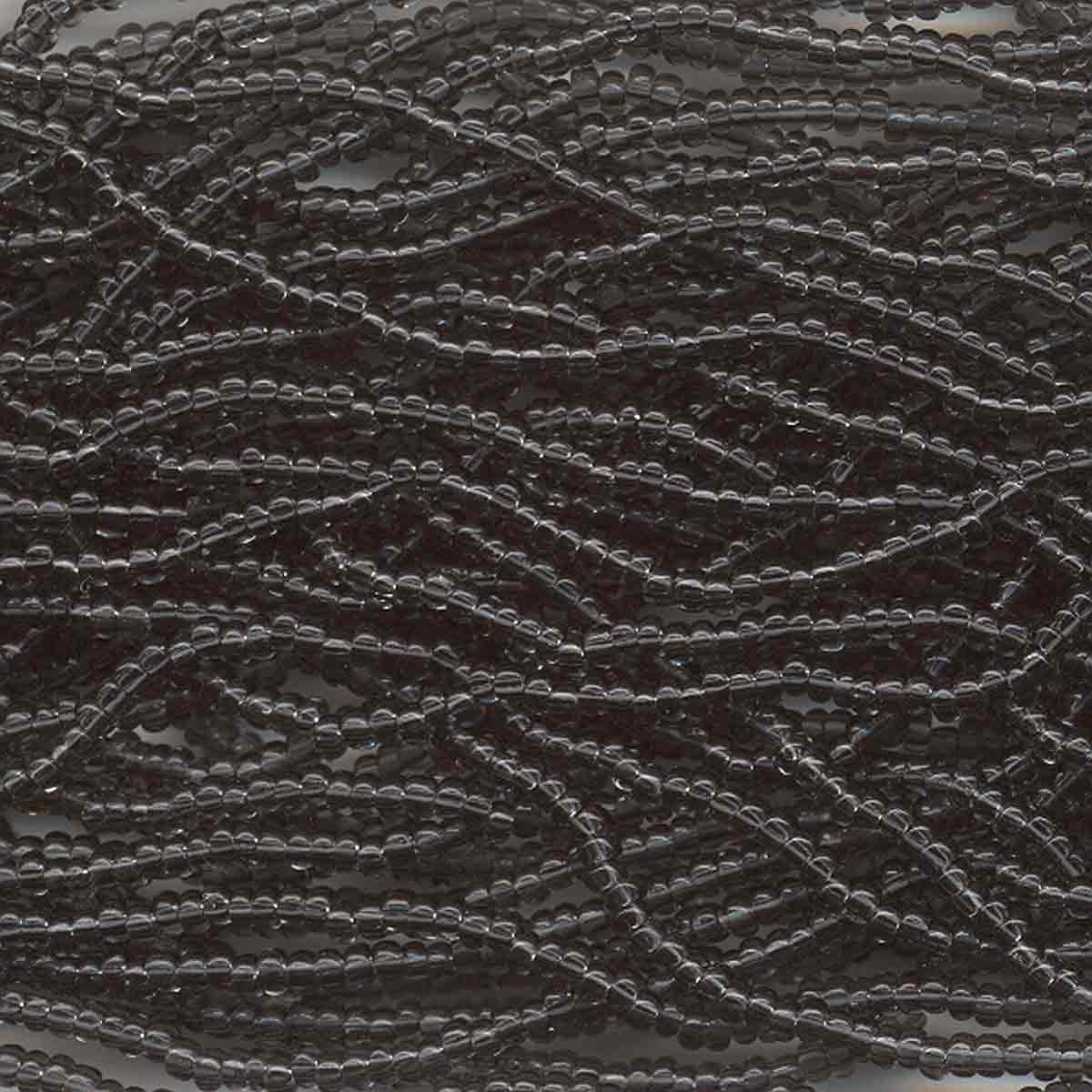 Preciosa #11 Seed Bead Hanks - Black Diamond - 18 grams