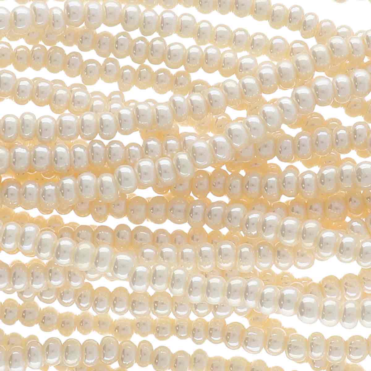 Preciosa #11 Seed Bead Hanks - Light Eggshell - 18 grams