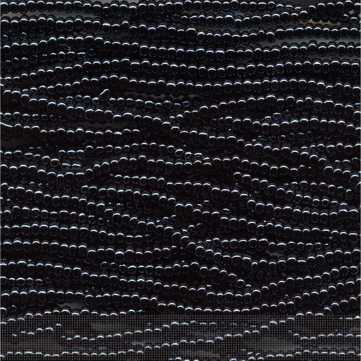 Preciosa #11 Seed Bead Hanks - Gunmetal - 18 grams