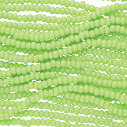Preciosa #11 Seed Bead Hanks - Opaque Lime - 18 grams