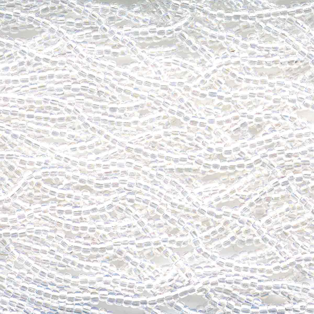 Preciosa #11 Seed Bead Hanks - Crystal AB - 18 grams