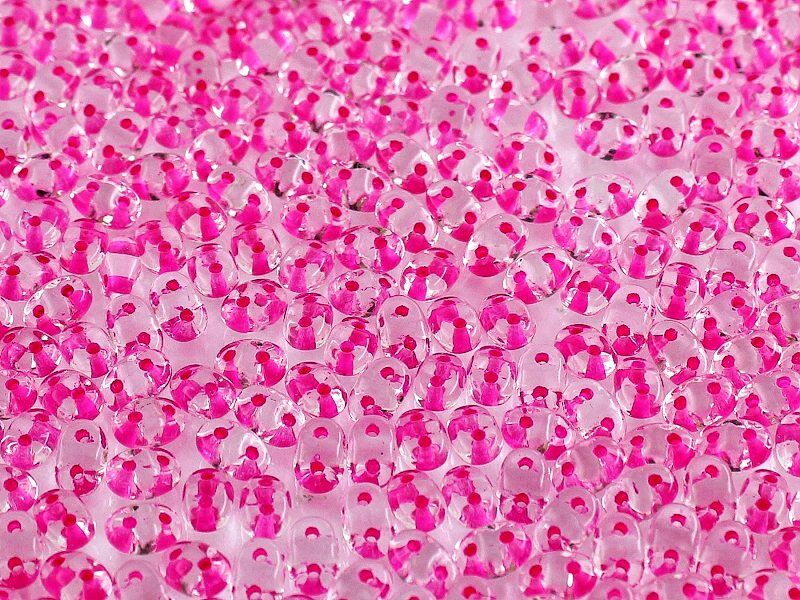 Matubo Superduo - 00030-44877 - Crystal Pink Lined - 10 gms