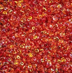 Matubo Superduo - Summer Rainbow Orange - 10 grams