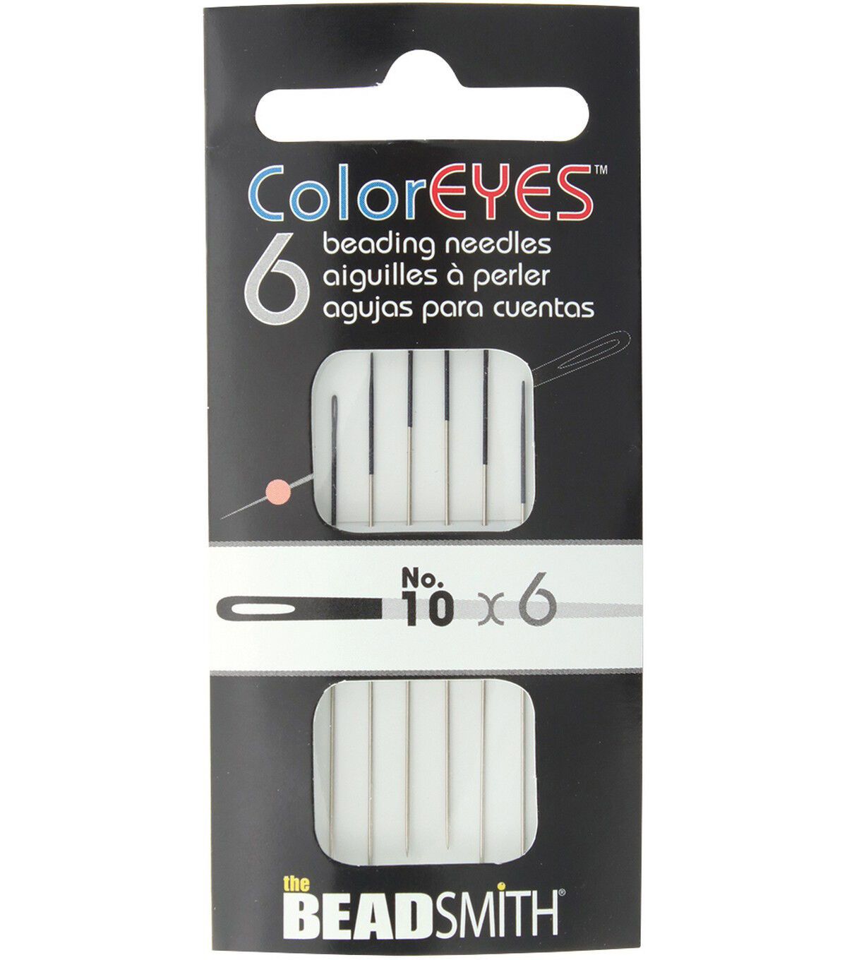 Color Eyes - Beading Needles - Size 10 - Pack 6
