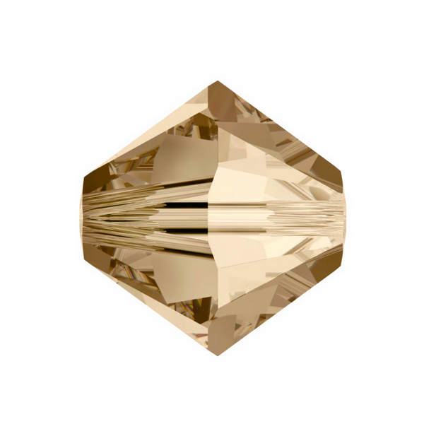 Swarovski 5328 Bicone - 8mm - Golden Shadow - 10 pcs