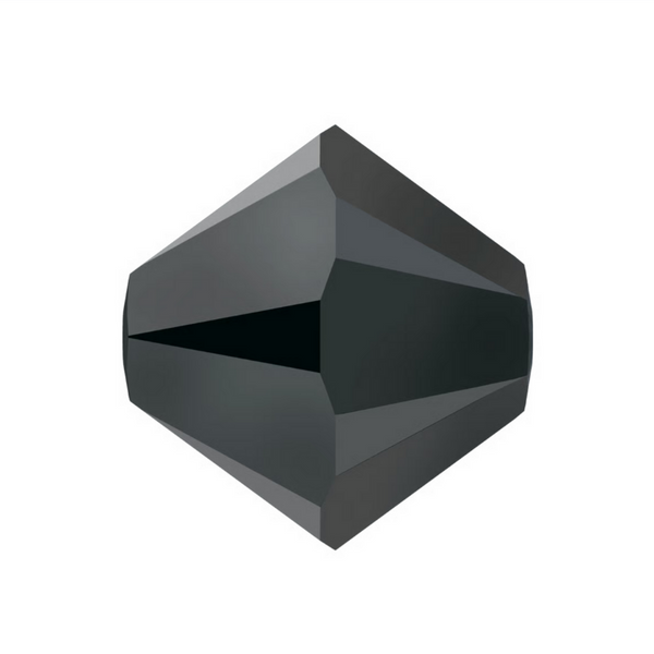Swarovski 5328 Bicone - 6mm - Jet Hematite 2X - 20 pcs