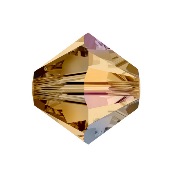 Swarovski 5328 Bicone - 6mm - Light Colorado Topaz AB - 20 pcs