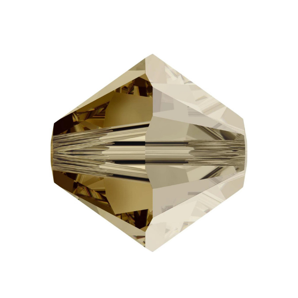 Swarovski 5328 Bicone - 4mm Light Colorado Topaz Satin - 20 pcs