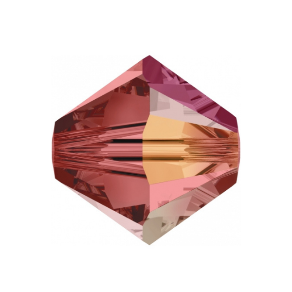 Swarovski 5328 Bicone - 4mm Padparadscha AB - 20 pcs