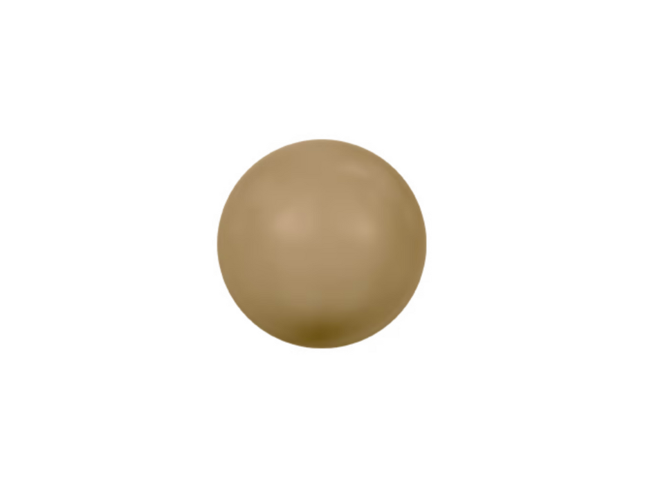 Swarovski 5810 Pearl - 6mm - Antique Brass - 10 pcs