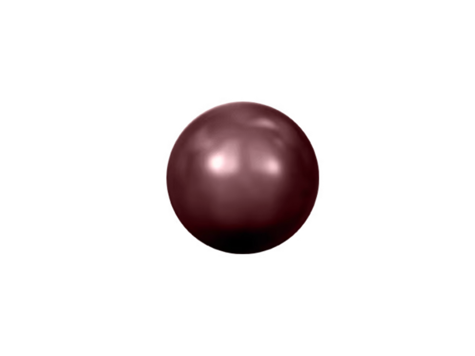 Swarovski 5810 Pearl - 6mm - Maroon - 10 pcs
