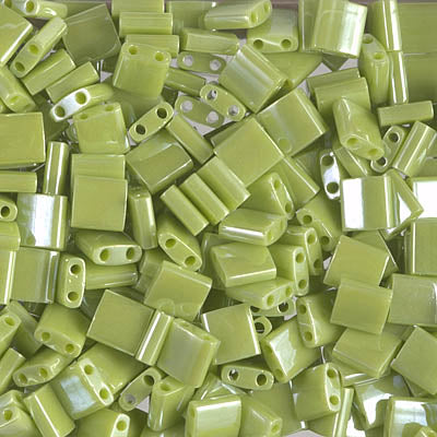 MIYUKI Full Tila Bead - TL439 Opaque Chartreuse Luster - 10 gms