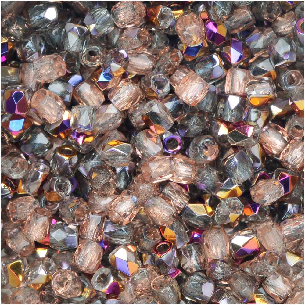 True 2 - 2mm Fire Polished Faceted Rounds - Sliperit - 100 pcs