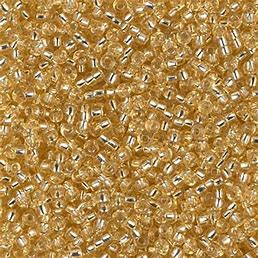 MIYUKI #11 Seed Bead - 11-2 - Silver Lined Pale Gold - 10 gms