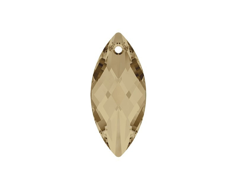 Swarovski 6110 - 40x18mm - Teardrop Pendant - Golden Shadow