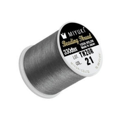 MIYUKI Nylon Beading Thread # 21 - Smoke
