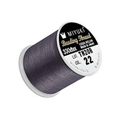 MIYUKI Nylon Beading Thread # 22 - Slate