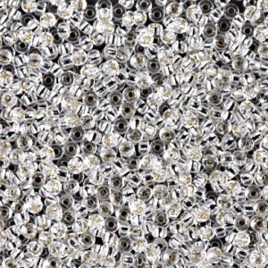MIYUKI #11 Seed Bead - 11-1  Silver Lined Crystal - 10 gms