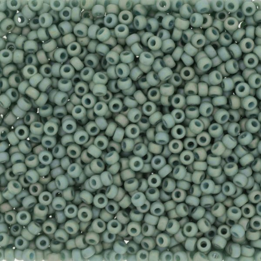 MIYUKI #11 Seed Bead - 11-4701 Frost Opaque Glazed Rainbow Celadon - 10 gms
