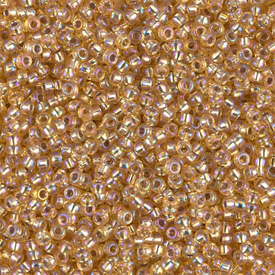 MIYUKI #11 Seed Bead - 11-1003 Silver Lined Gold AB - 10 gms
