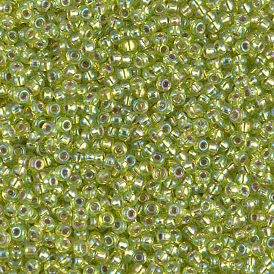 MIYUKI #11 Seed Bead - 11-1014 Silver Lined Chartreuse AB - 10 gms