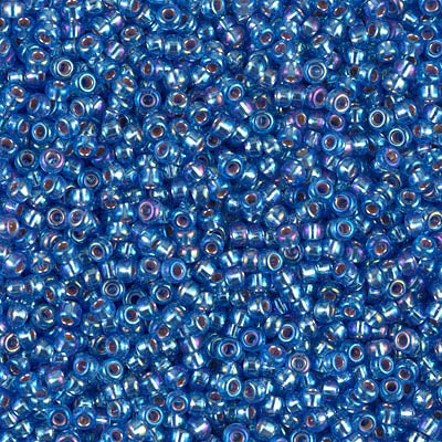MIYUKI #11 Seed Bead - 11-1019 Silver Lined Sapphire AB - 10 gms
