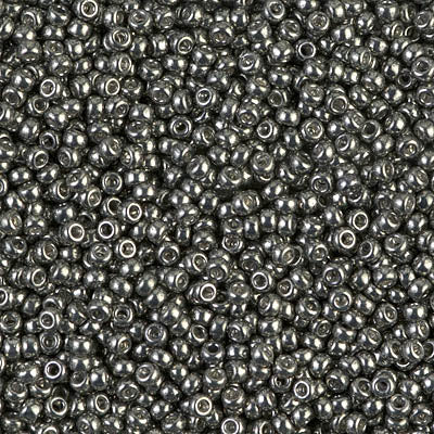 MIYUKI #11 Seed Bead - 11-1087 Galvanized Dark Steel - 10 gms