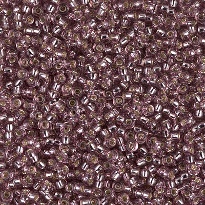 MIYUKI #11 Seed Bead - 11-12  Silver Lined Smoky Amethyst - 10 gms