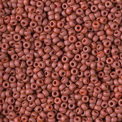 MIYUKI #11 Seed Bead - 11-1236 Matte Opaque Terracotta - 10 gms