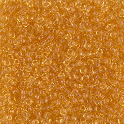 MIYUKI #11 Seed Bead - 11-132 Transparent Light Topaz - 10 gms