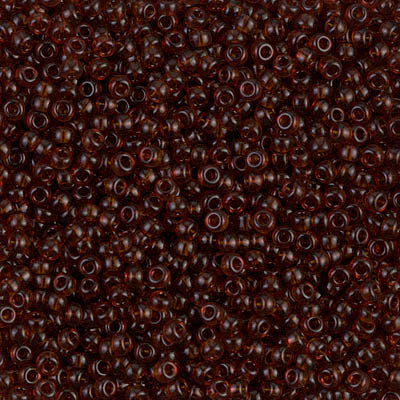 MIYUKI #11 Seed Bead - 11-134D Transparent Dark Topaz - 10 gms
