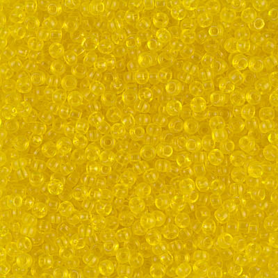 MIYUKI #11 Seed Bead - 11-136 Transparent Yellow - 10 gms