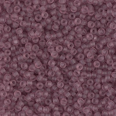 MIYUKI #11 Seed Bead - 11-142F Matte Transparent Smoky Amethyst - 10 gms