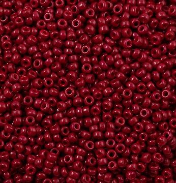 MIYUKI #11 Seed Bead - 11-1464 Dyed Opaque Maroon - 10 gms