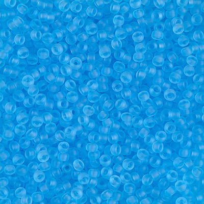 MIYUKI #11 Seed Bead - 11-148F Matte Transparent Light Blue - 10 gms