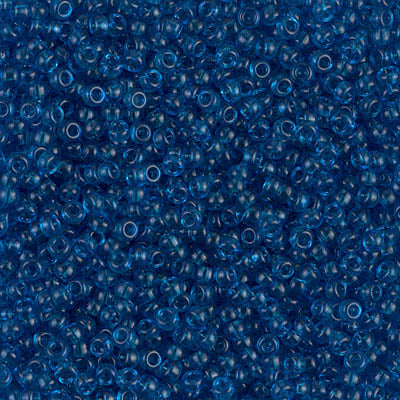 MIYUKI #11 Seed Bead - 11-149 Transparent Capri Blue - 10 gms
