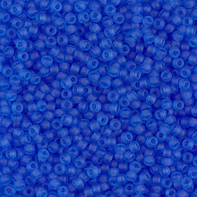MIYUKI #11 Seed Bead - 11-150F Matte Transparent Sapphire - 10 gms