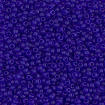 MIYUKI #11 Seed Bead - 11-151F Matte Transparent Cobalt - 10 gms