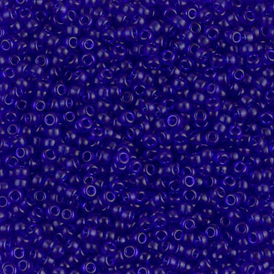 MIYUKI #11 Seed Bead - 11-151SF Semi Matte Transparent Cobalt - 10 gms