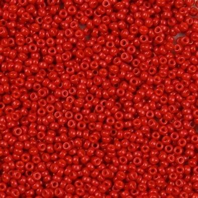 MIYUKI #11 Seed Bead - 11-1684 Opaque Red - 10 gms