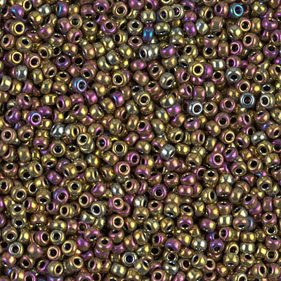 MIYUKI #11 Seed Bead - 11-188 Metallic Purple Gold Iris - 10 gms